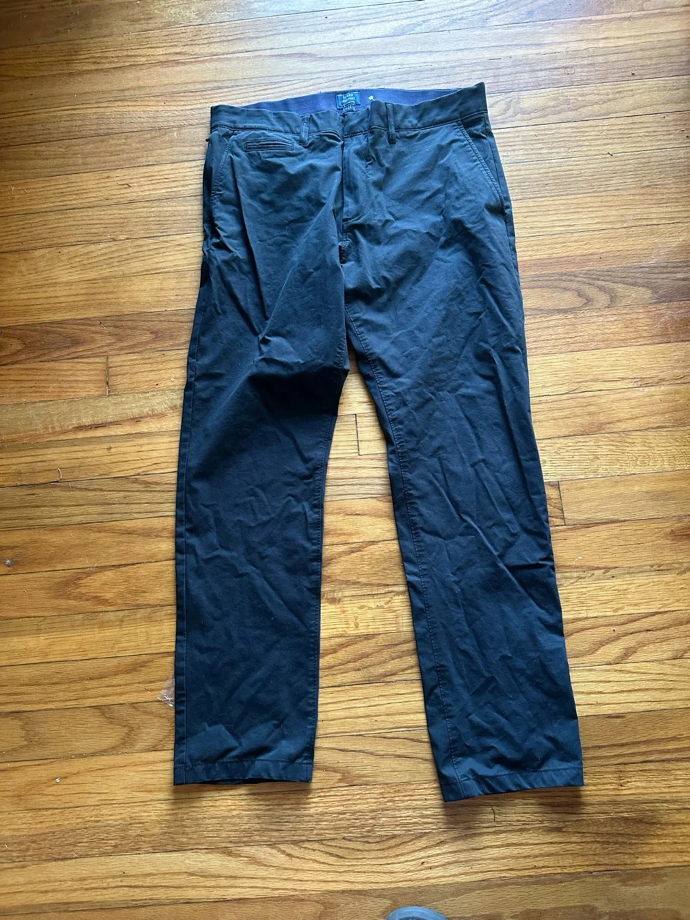J.Crew Tech Chino Pants Black Stretch Performance Casual Men’s 32x32 Moder